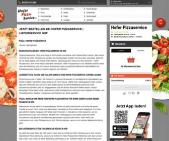 Hofer-Pizzaservice.de(Jetzt bestellen bei Hofer Pizzaservice) Screenshot