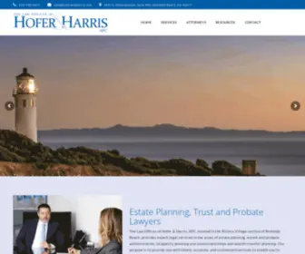 Hoferandharris.com(The Law Offices of Hofer and Harris) Screenshot