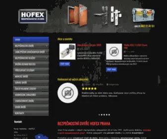 Hofex.cz(Bezpečnostní dveře nové generace) Screenshot