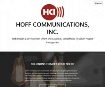 Hoffcommunications.com(Web Design & Development) Screenshot