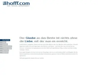 Hofff.com(Startseite) Screenshot