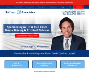 Hoffmanlawoffice.com(Los Angeles DUI Lawyer) Screenshot