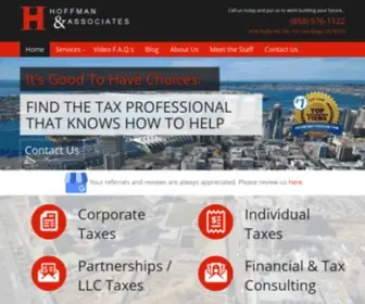 Hoffmantaxesandaccounting.com(Hoffman & Associates Tax Preparation) Screenshot