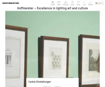 Hoffmeister.de(Design-Leuchten und LEDs, Architektur) Screenshot