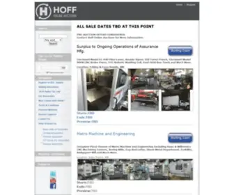 Hoffonlineauctions.com(Hoff Online Auctions) Screenshot