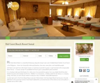 Hofgoreiresortdavao.com(Hof Gorei Beach Resort) Screenshot