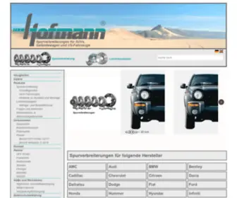 Hofmann-Spurverbreiterungen.de(Spurverbreiterungen für SUVs) Screenshot