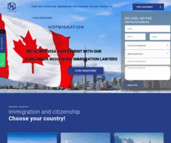 Hofmigration.com(Best certified Canadian immigration consultant in Dubai) Screenshot