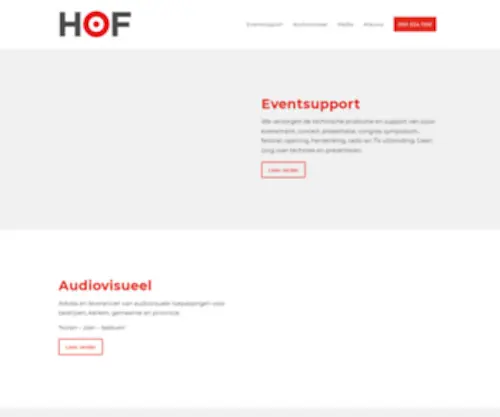 Hof.nl(HOF audio licht beeld) Screenshot