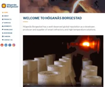 Hoganasborgestad.com(Developer, producer and supplier of smart refractory solutions) Screenshot