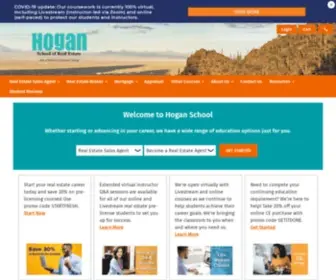 Hoganschool.com(Hogan School of Real Estate) Screenshot