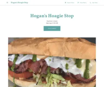 Hoganshoagiestop.com(Hogan's Hoagie Stop) Screenshot