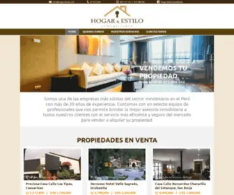 Hogarestilo.net(Hogar & Estilo Inmobiliaria) Screenshot