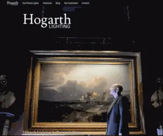 Hogarthlighting.com(Hogarth Fine Art Picture Lights) Screenshot
