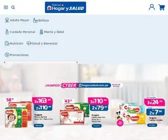 Hogarysalud.com.pe(Boticas Hogar y Salud) Screenshot