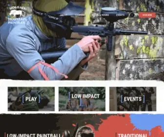 Hogback.net(Hogback Mountain Paintball Northern Virginia's Best Recreational Paintball Fields) Screenshot