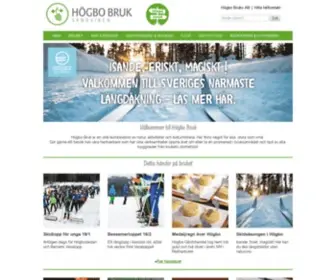 Hogbobruk.se(Högbo Bruk) Screenshot