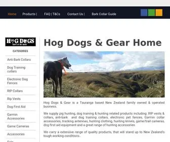 Hogdogs.co.nz(Hog Dogs & Gear Home) Screenshot