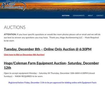 Hogeauctioneering.com(Hogeauctioneering) Screenshot