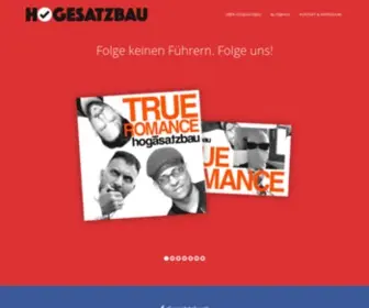 Hogesatzbau.de(Startseite) Screenshot
