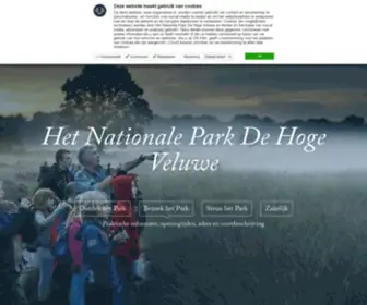 Hogeveluwe.nl(Stichting Het Nationale Park De Hoge Veluwe) Screenshot