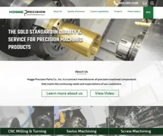 Hoggeprecision.com(Hogge Precision Parts Co) Screenshot