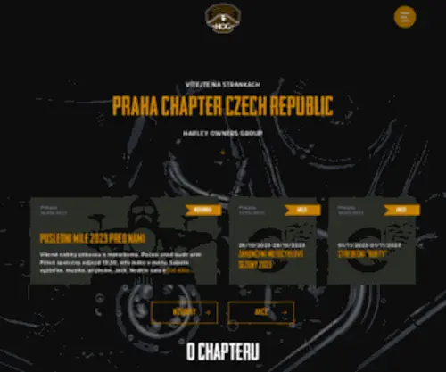 Hogpraha.cz(HOG Chapter Praha) Screenshot