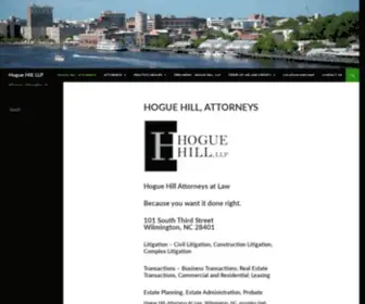 Hoguehill.com(Hogue Hill Attorneys Wilmington) Screenshot