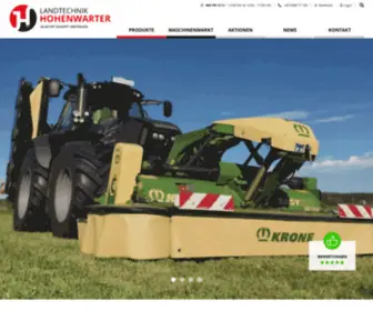 Hohenwarter.com(Landtechnik Hohenwarter) Screenshot