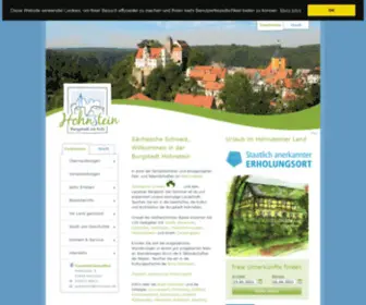 Hohnstein.de(Burgstadt am Fels) Screenshot