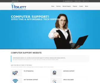 Hoilett.com(Computer Repair Services in New York) Screenshot