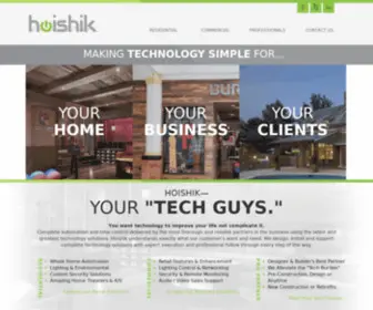 Hoishik.com(Hoishik Philadelphia Area Home Automation) Screenshot