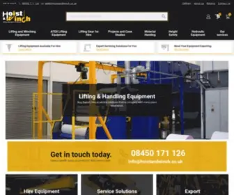 Hoistandwinch.co.uk(Lifting Gear Suppliers Providing Equipment Worldwide) Screenshot