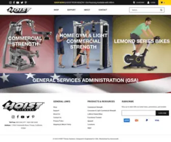 Hoistfitness.com(HOIST Fitness Systems) Screenshot