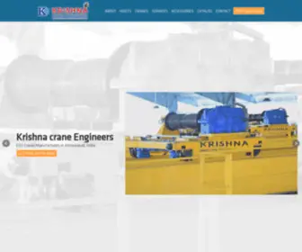 Hoistsandcrane.com(Krishna Crane Engineers) Screenshot