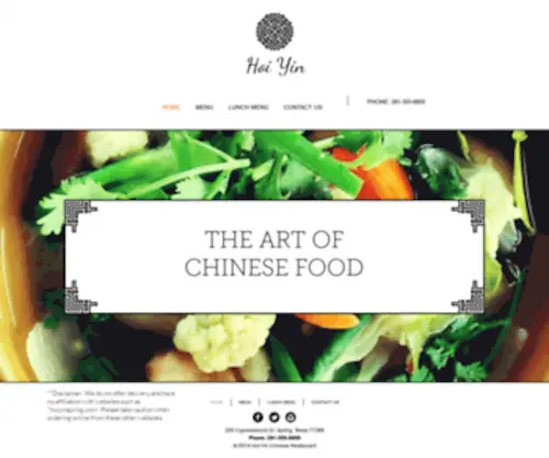 Hoiyinchineserestaurant.com(Hoiyin) Screenshot