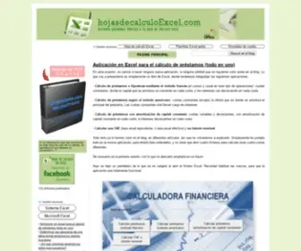 Hojasdecalculoexcel.com(Hojas) Screenshot
