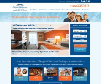 Hojobythefalls.com(Howard Johnson hotel) Screenshot