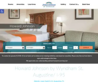 Hojostaugustine.com(The Howard Johnson by Wyndham St. Augustine/I) Screenshot