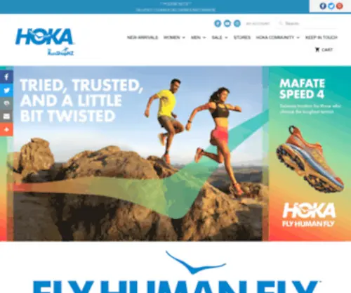 Hokaoneone.co.nz(Each HOKA ONE ONE running shoe) Screenshot