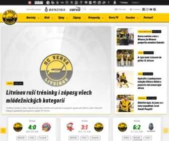 Hokej-Litvinov.cz(HC VERVA Litvínov) Screenshot