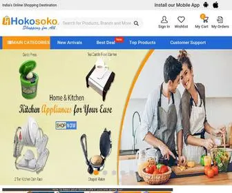 Hokosoko.com(Online Shopping Site India) Screenshot