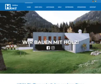 Hoku.it(Holzbau Zimmerei Pustertal Südtirol) Screenshot