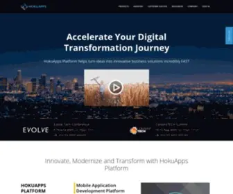 Hokuapps.com(Low Code Platform for Digital Transformation) Screenshot