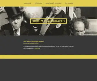 Hokumcomedy.blog(Interactive database on late silent/early sound) Screenshot