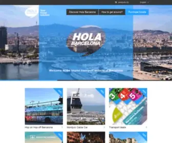 Holabarcelona.com(Tourist Transport in Barcelona) Screenshot