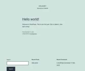 Holahey.com(Servicios en Internet) Screenshot