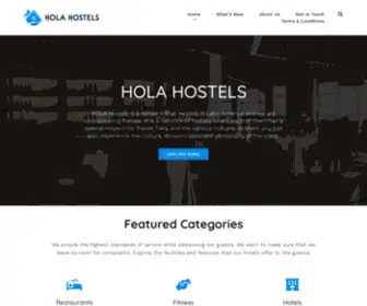 Holahostels.com(Hola Hostels HOLA Hostels) Screenshot