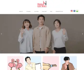 Holakorean.com(HOLA KOREAN) Screenshot