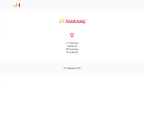 Holakovsky.cz(Jiří Holakovský) Screenshot